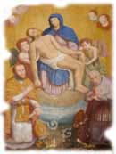 un ex voto nella sacrestia della chiesa