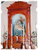 Gruppo ligneo raffigurante la Piet&agrave;  - Chiesina di Florino - Livigno