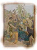 una tavola della via Crucis