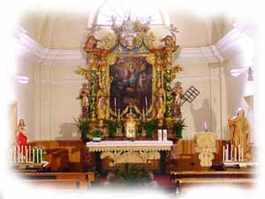 interno della chiesa di S. Antonio a Livigno