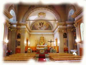 interno della chiesa di S.Rocco a Livigno