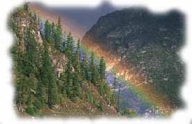 arcobaleno in montagna