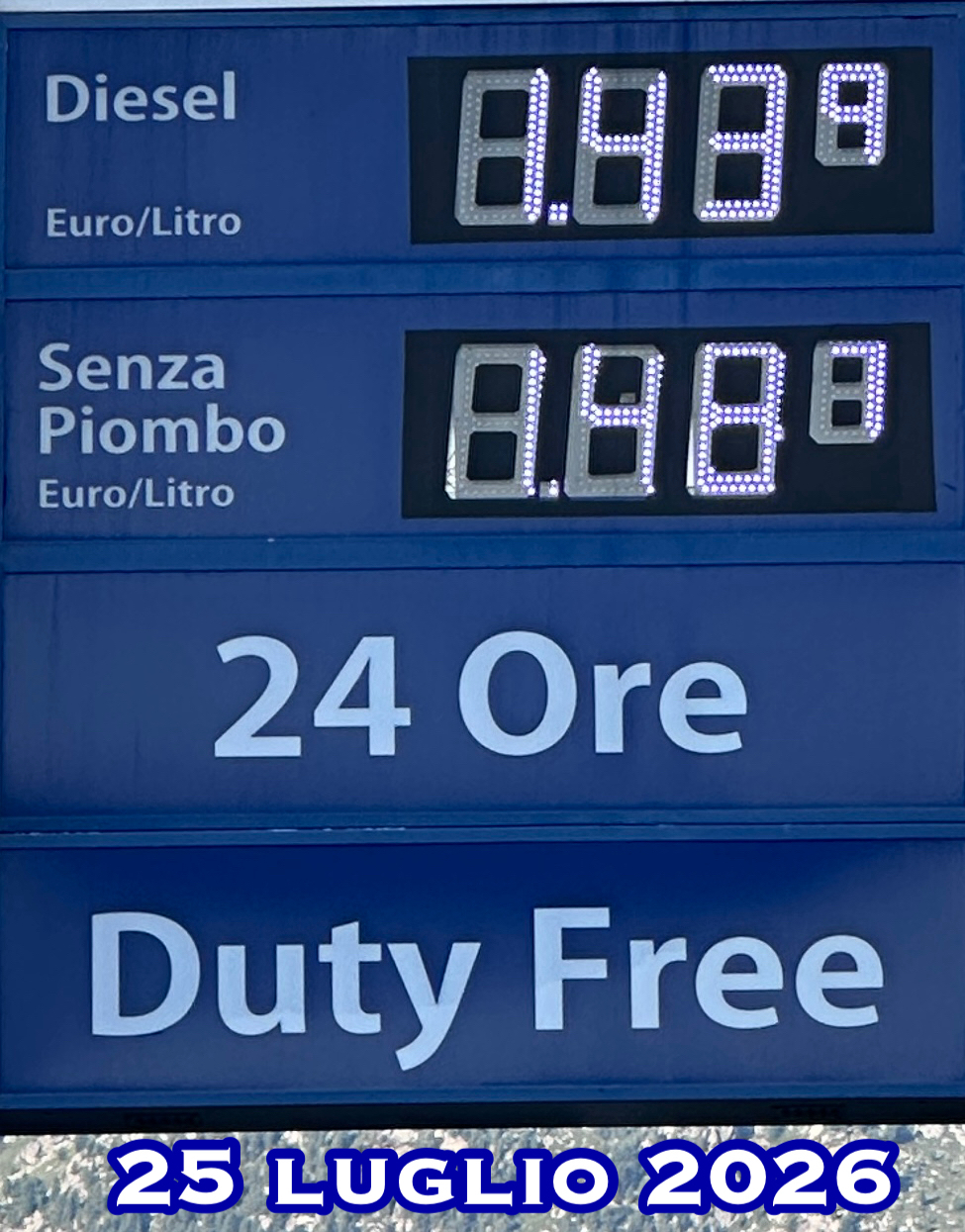 Prezzi carburante Livigno