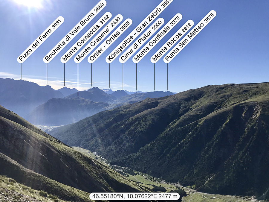 Panorama verso Livigno poco prima di arrivare al rifugio