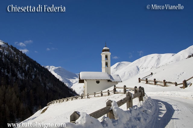 La chiesetta di Federia nella valle omonima Chiesetta di Federia