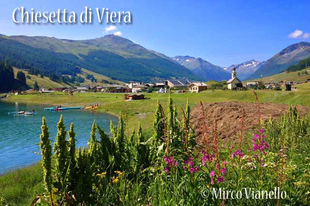 Chiesetta di Viera, ricostruita ai margini del lago Chiesetta di Viera