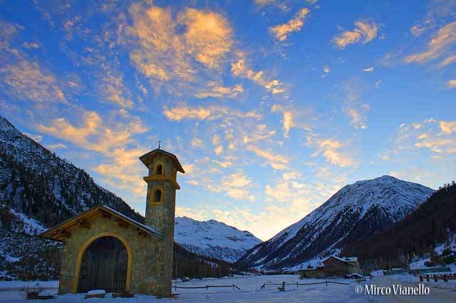Cappella di San Cristoforo - Livigno in inverno