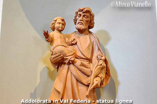 Chiesa dell'Addolorata in Val Federia - Livigno a Livigno - statua lignea Chiesa dell'Addolorata in Val Federia - Livigno - statua lignea