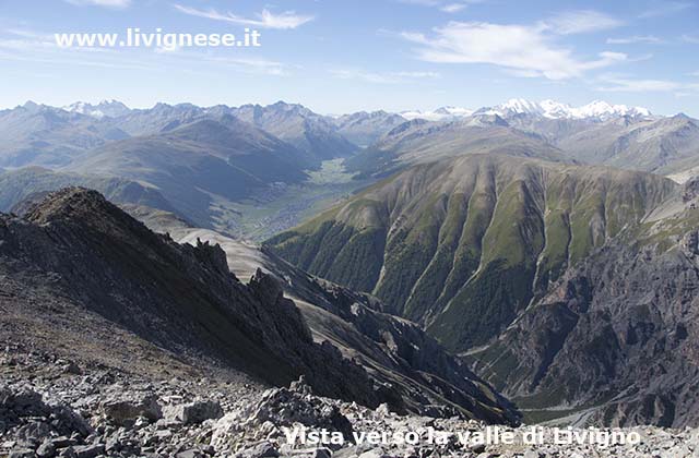 Vista verso la valle di Livigno
