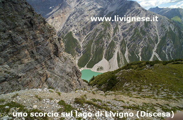 scorcio del lago in discesa verso Livigno