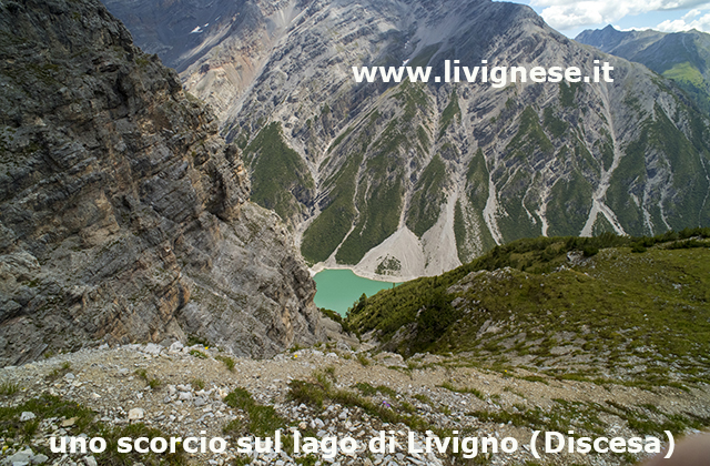 scorcio del lago in discesa verso Livigno scorcio del lago in discesa verso Livigno