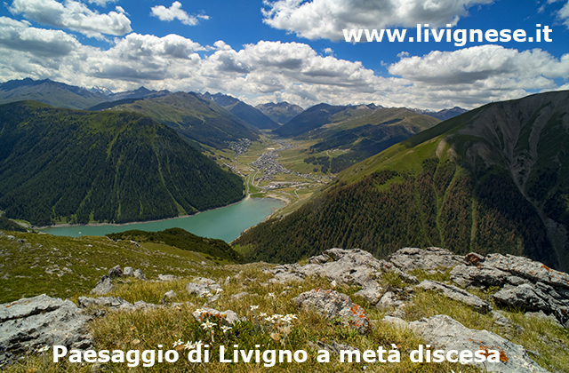 paesaggio di livigno in discesa paesaggio di Livigno