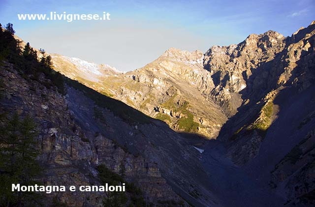 montagna e canaloni