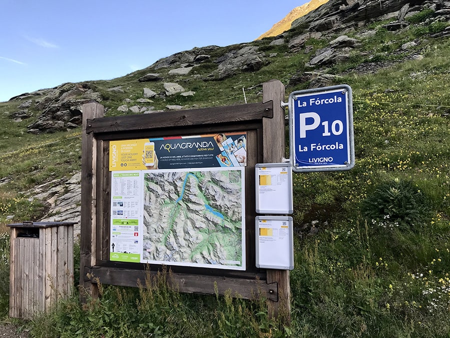 Partenza sentiero Laghetti della Forcola