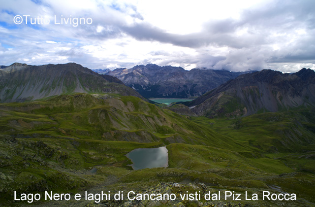 Vista sul lago e Cancano dal piz La Rocca Vista sul lago e Cancano dal piz La Rocca