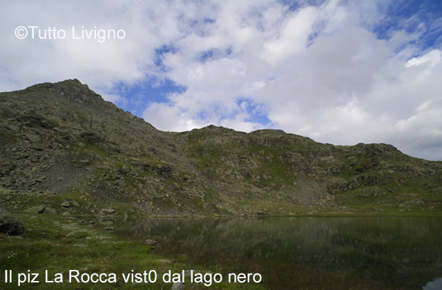Veduta del Piz La Rocca dal Lago Nero Veduta del Piz La Rocca dal Lago Nero