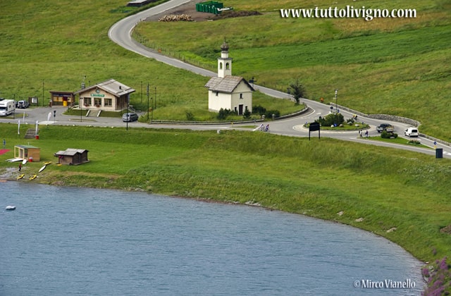 Chiesa di Viera vista dalle prime pendici del Motto
