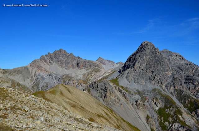 Pizzo Cavalli (destra) e Pizzo Salient 