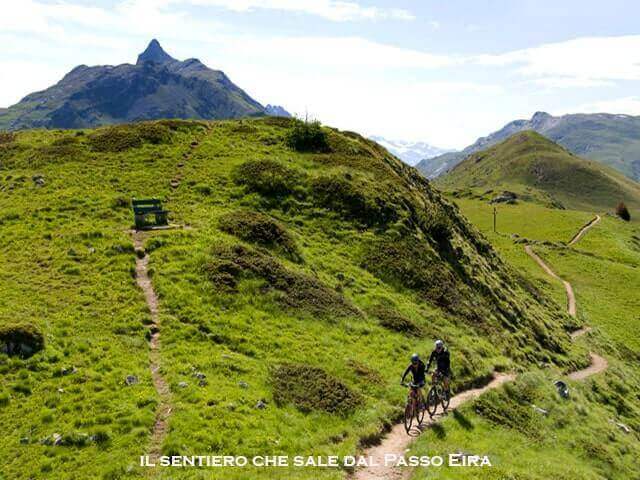 il sentiero che sale da Eira, molto facile