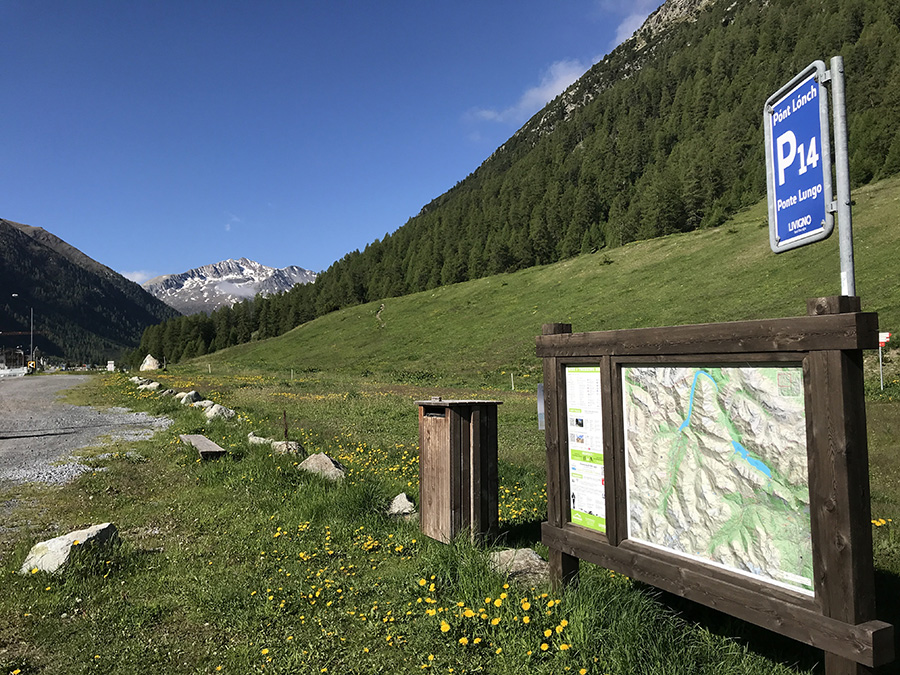 Partenza sentiero per il Baitel da Plascianet Partenza sentiero per il Baitel da Plascianet