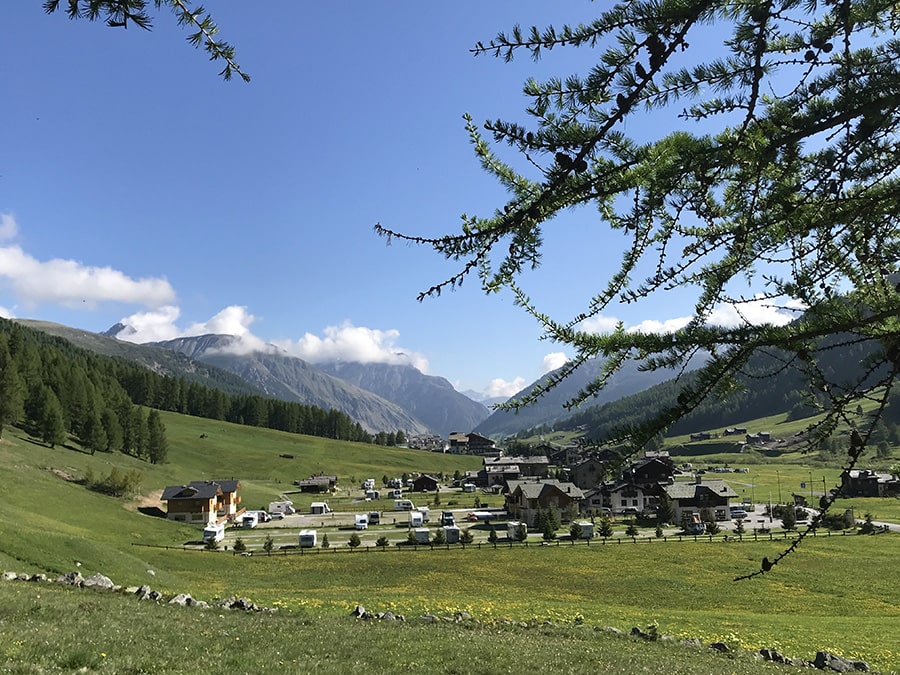 Panorama verso Palipert e Livigno