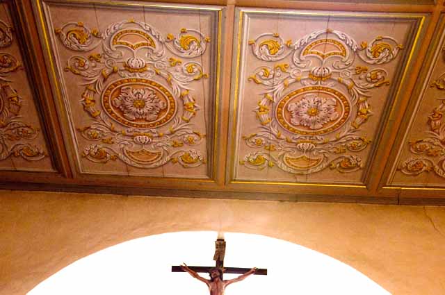 Chiesa di Sant'Antonio Abate a Livigno - parte del soffitto dipinto Chiesa di Sant'Antonio Abate - Livigno - soffitto dipinto