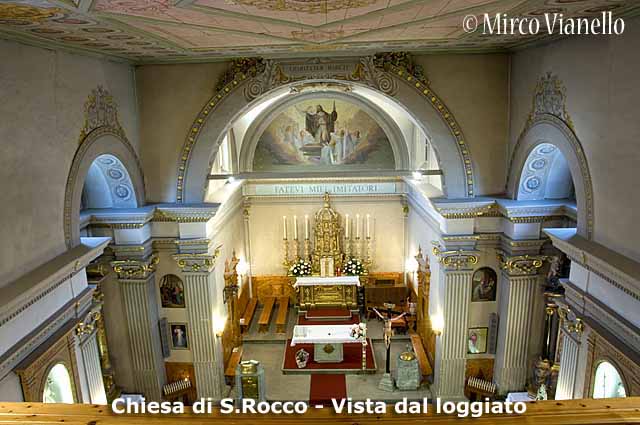 Chiesa di San Rocco - Livigno - veduta dal Loggiato 