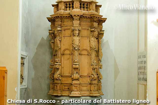 Chiesa di San Rocco - battistero ligneo