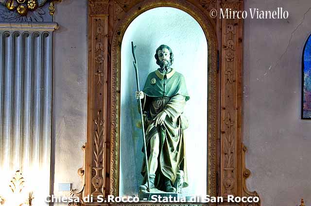 Chiesa di San Rocco - statua di San Rocco 