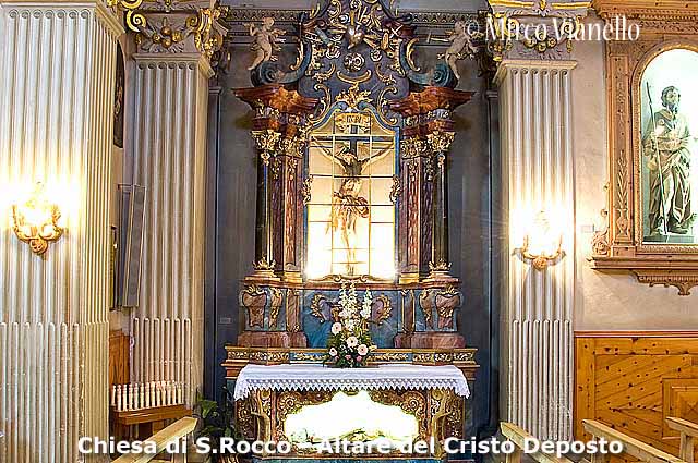 Chiesa di San Rocco - Livigno - altare del Cristo Deposto 
