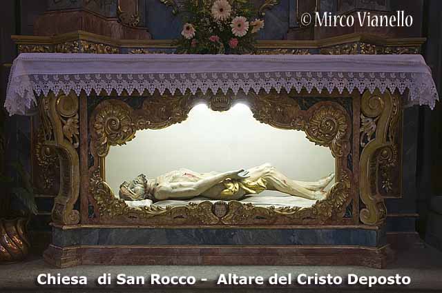 Chiesa di San Rocco - Livigno - statua del Cristo Deposto
