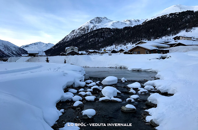 Lo Spöl - Veduta invernale Lo Spöl - Veduta invernale