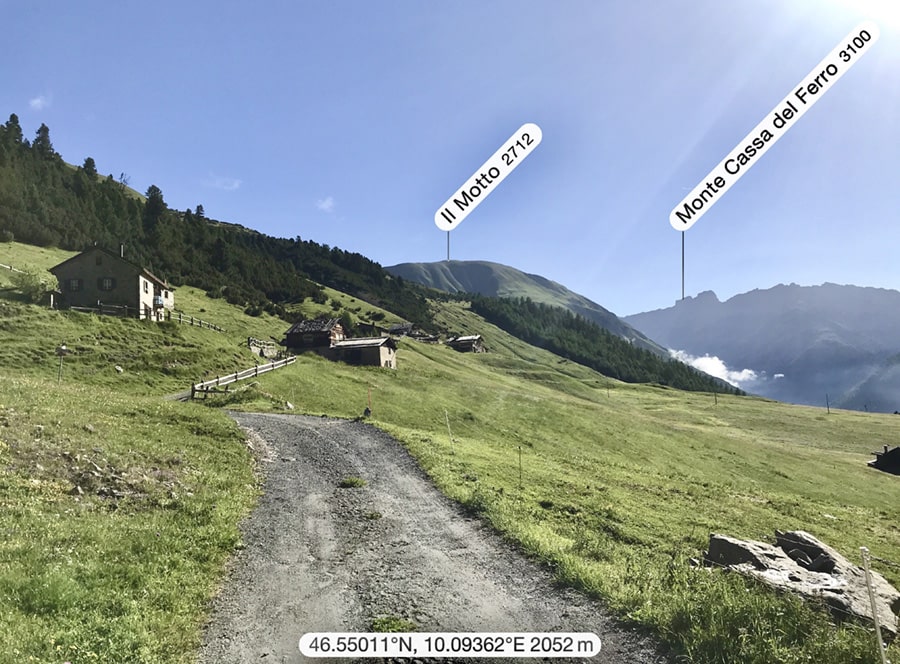 Val Federia - le prime tee a mezza costa