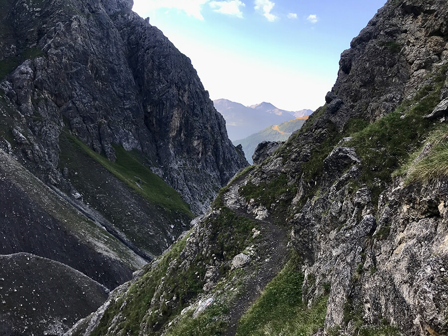 Il sentiero dopo le rocce