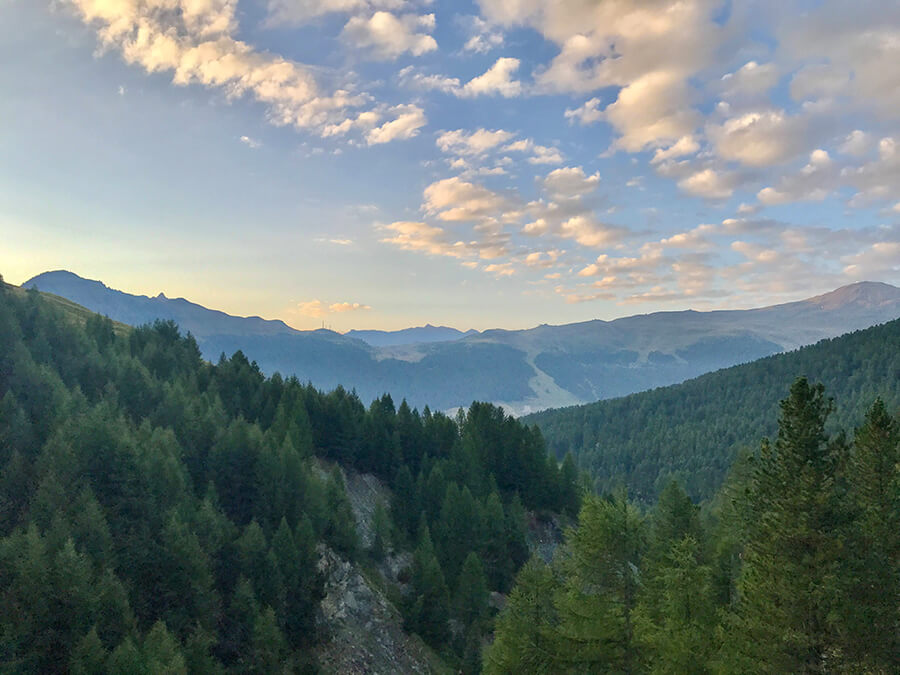 panorama dal sentiero 175 guardando verso Livigno 