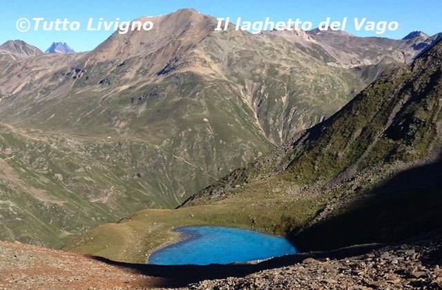 il laghetto del Vago visto dal sentiero il laghetto del Vago visto dal sentiero