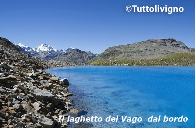 il laghetto del Vago visto dal bordo