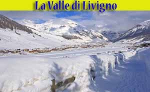 veduta invernale della valle di Livigno' immagine della valle di Livigno