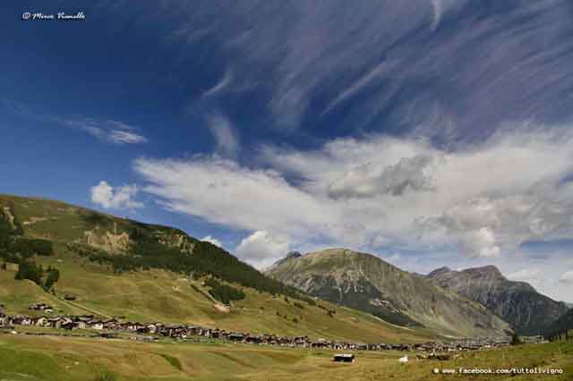 Valle di Livigno dopo l'unico sfalcio Valle di Livigno dopo la falciagione