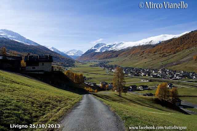 La valle di Livigno in veste autunnale Valle di Livigno autunno