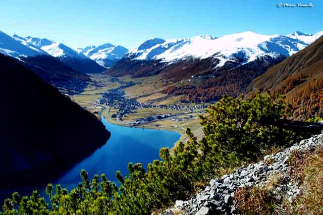 Valle di Livigno vista dalle pendici della Motta Valle di livigno dalla Motta