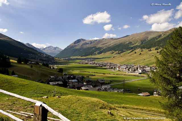 Valle di Livigno estate Valle di Livigno da nord-est