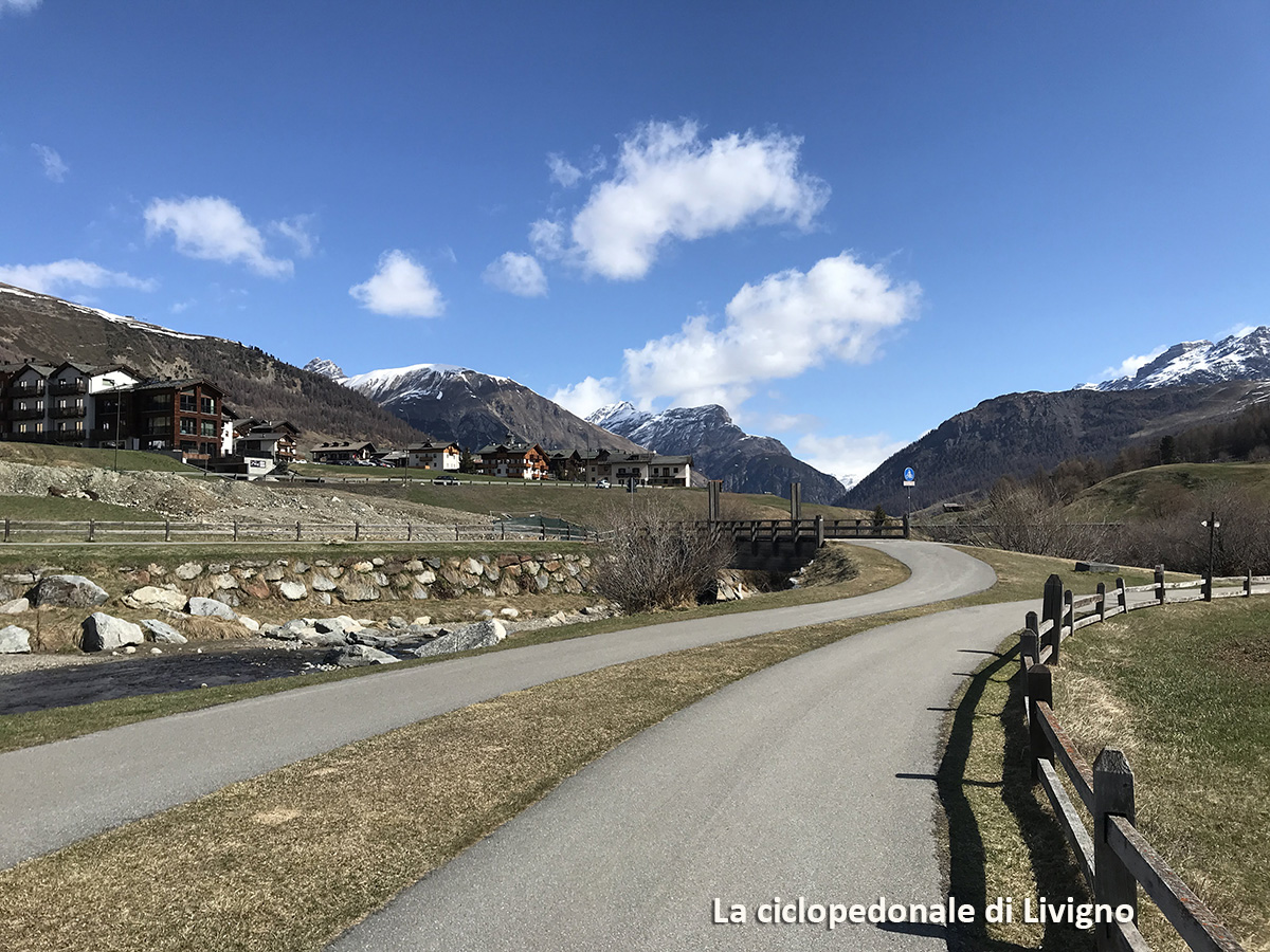 la ciclopedonale di Livigno